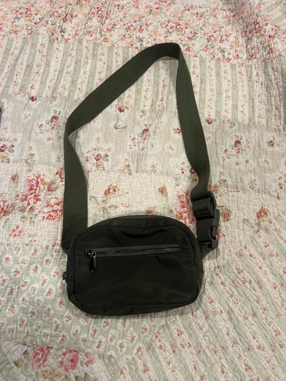 Olive Green Crossbody Sling Bag - Minimal Everyday Carry